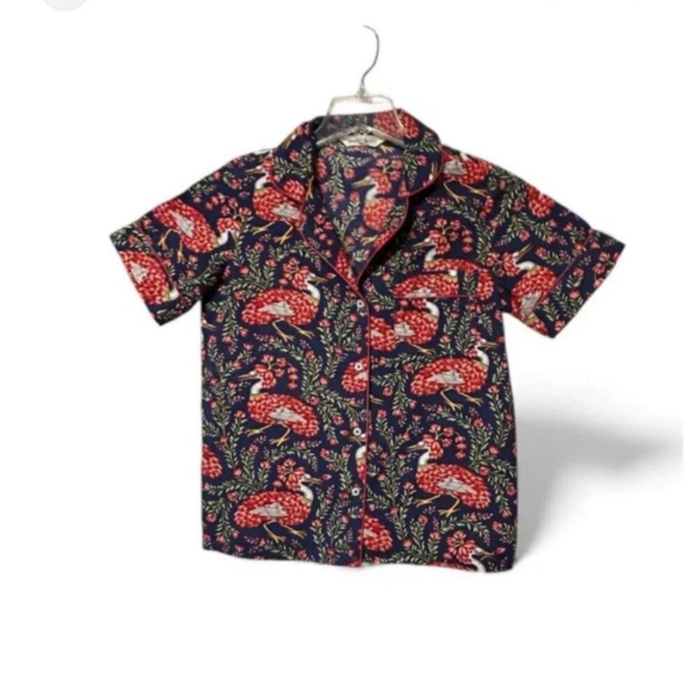 Printfresh Anthropologie Queen Lotus Pajama Top